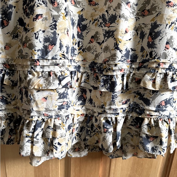 Anthropologie Moulinette Soeurs Empire Waist Floral Ruffled Maxi Dress Sz 12 - Picture 5 of 9